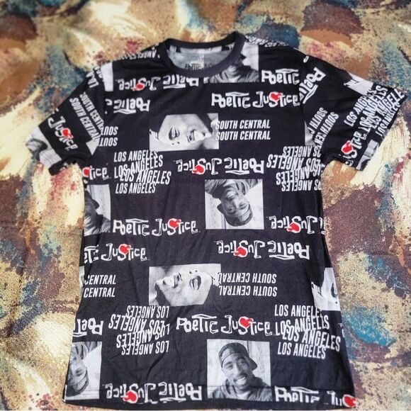 Hybrid Apparel Poetic Justice Tupac Shakur Rare Version Size Medium - Picture 1 of 14